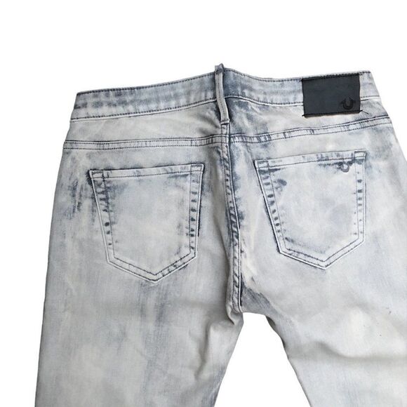 True Religion Jeans Size 29 JUDE Gray Pearl - Picture 10 of 14